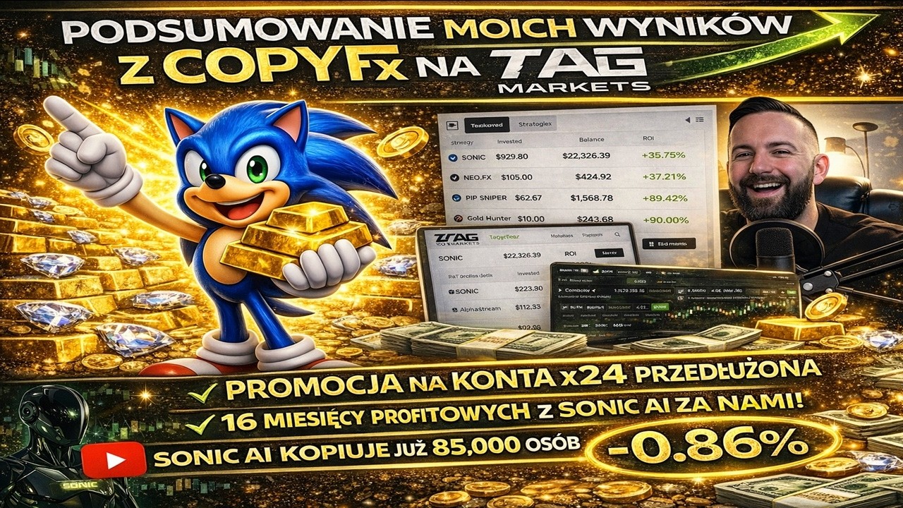 Moje wyniki z Sonic Ai i z innych strategii na TAG -85.000 kopiujących! -Promocja na X24 PRZEDŁUŻONA