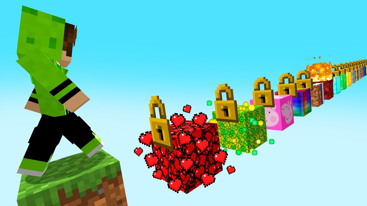 Minecraft, But I Beat Every 1 Block!