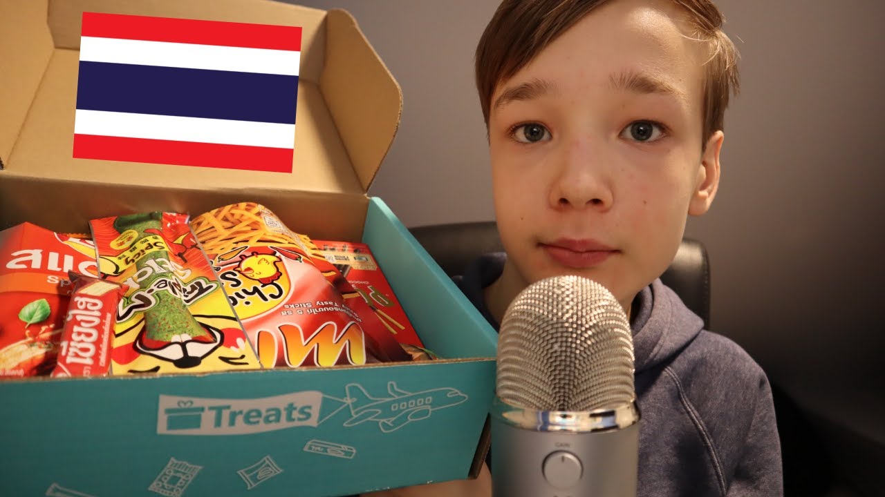 ASMR Mukbang | Trying Snacks From Thailand🇹🇭 | Try Treats