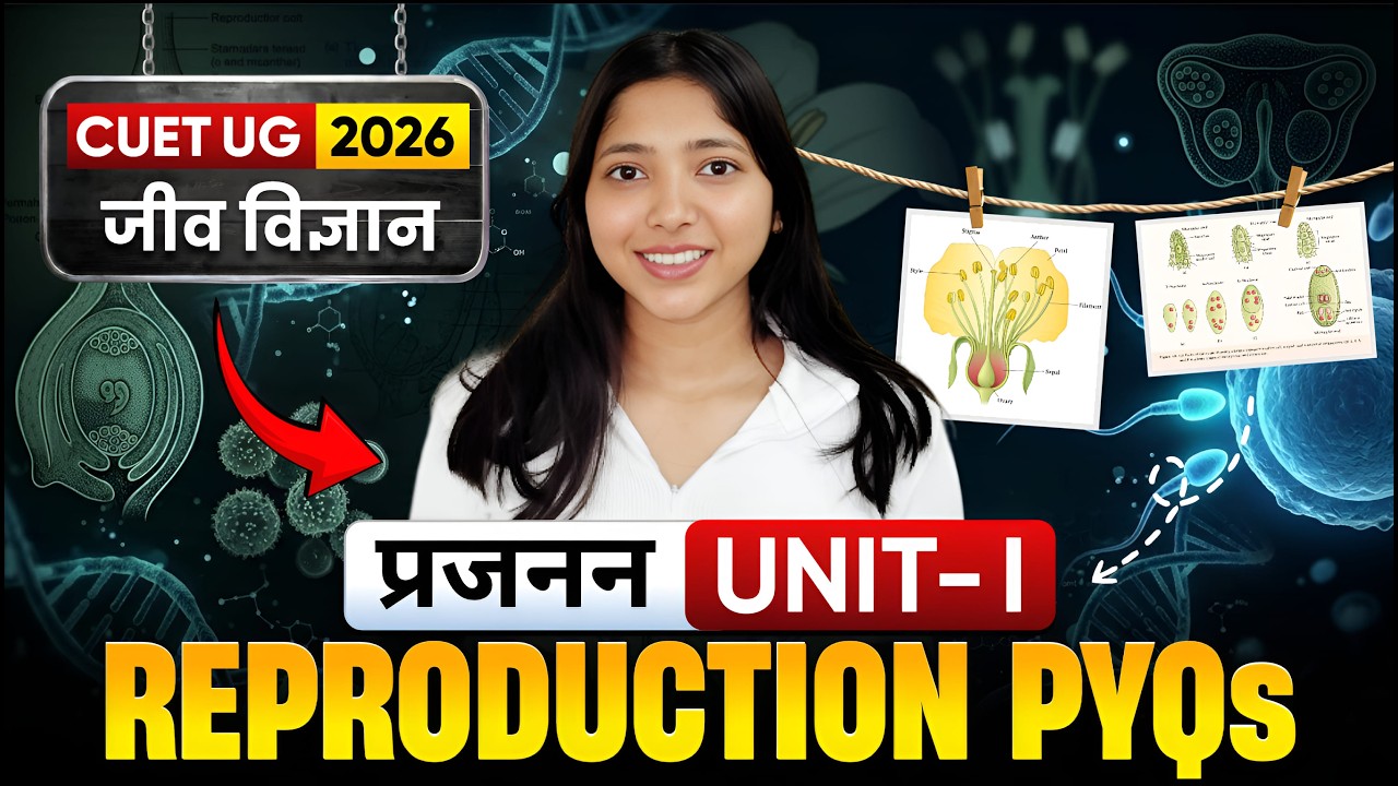 CUET UG 2026 Biology: Reproduction (प्रजनन) UNIT-1 Most Important PYQs & MCQs