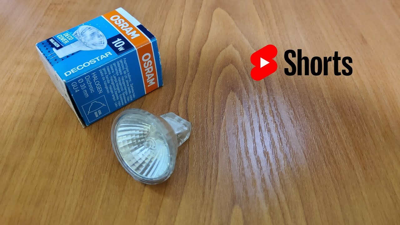 #shorts OSRAM Decostar Standart 35S 12V GU4 Halogen Bulb #lightbulb #lightbulbs #osram