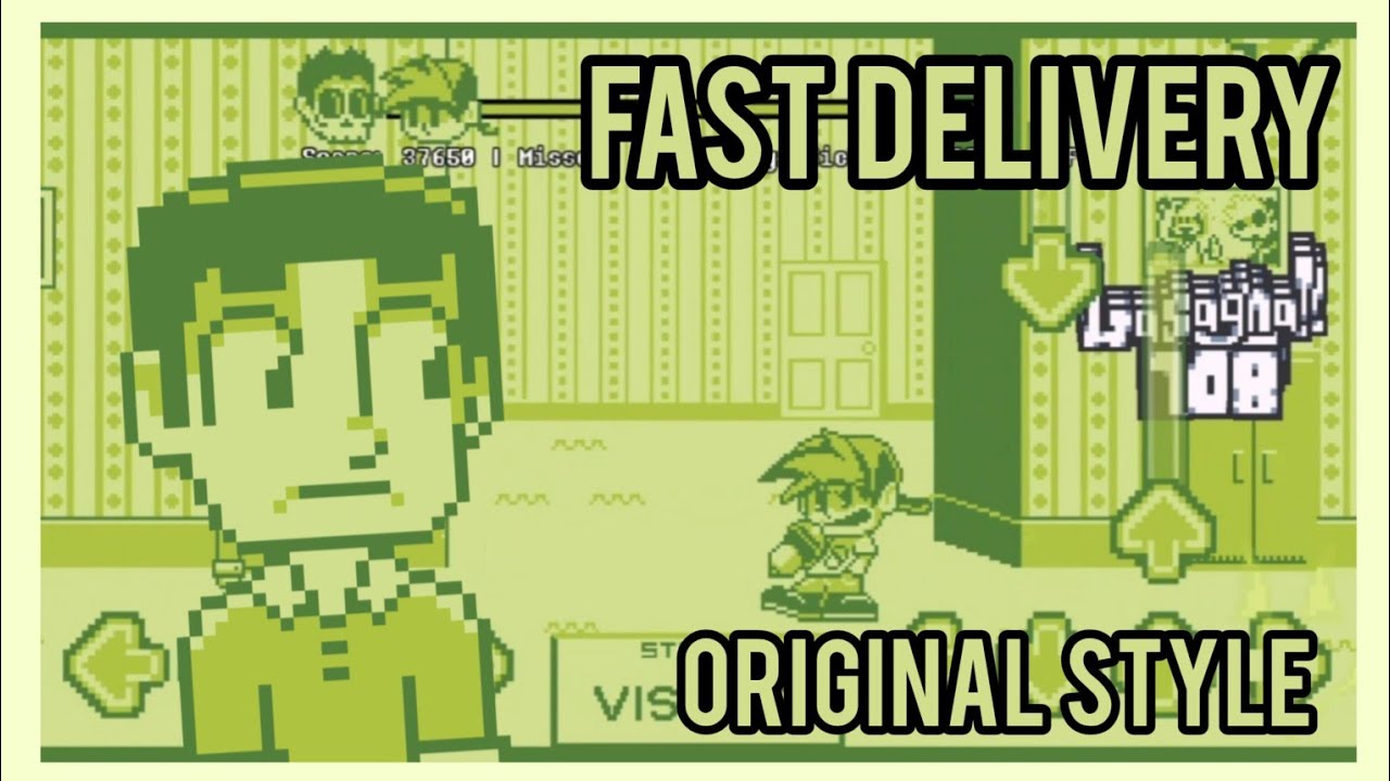 FNF Fast delivery original style Vs Gorefield Gameboy'd