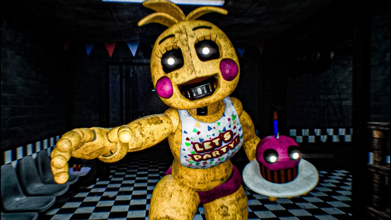 SENDO CAÇADO PELOS ANIMATRONICS DE FNAF 2 ATÉ NÃO AGUENTAR MAIS ..