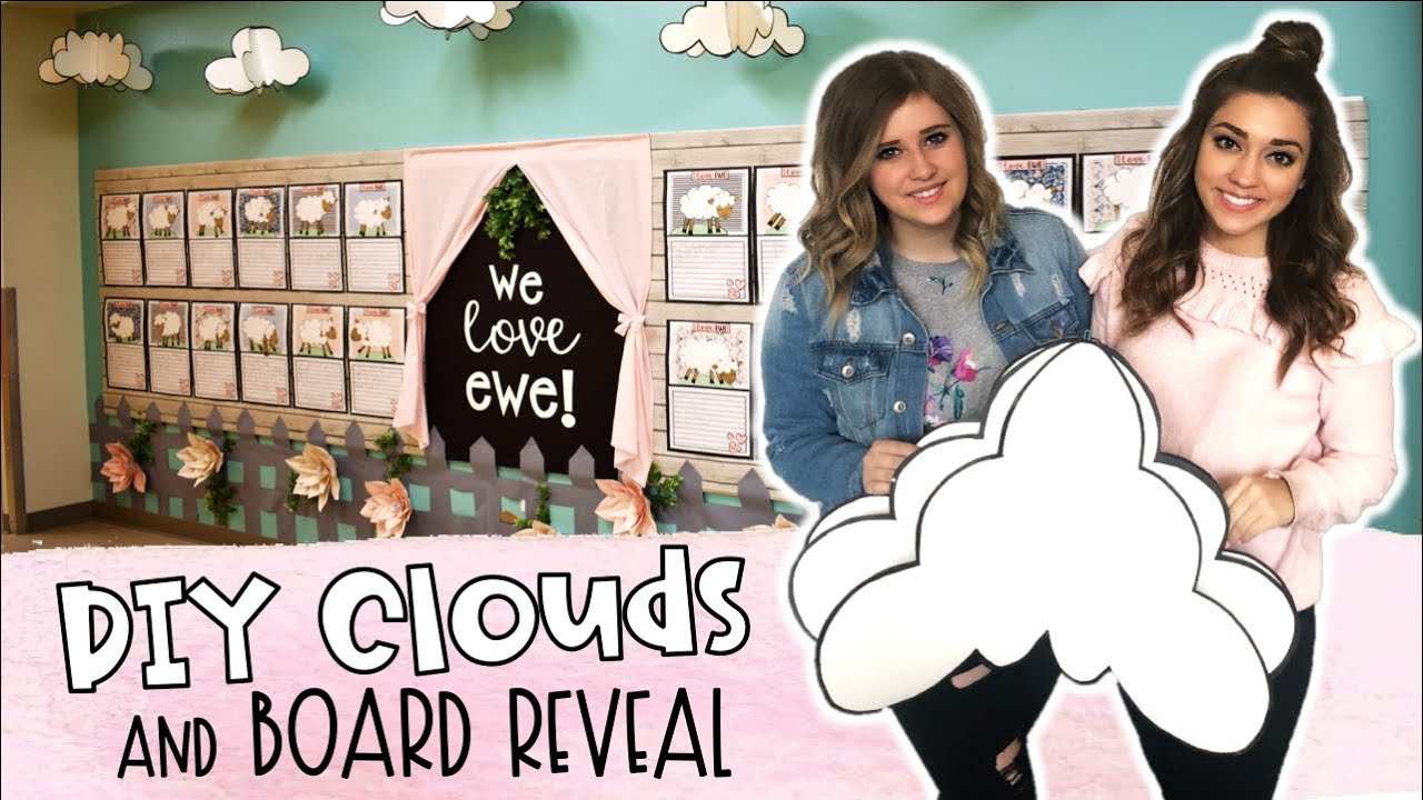 Cloud Mobile Tutorial | Valentine's Day Bulletin Board DIYs