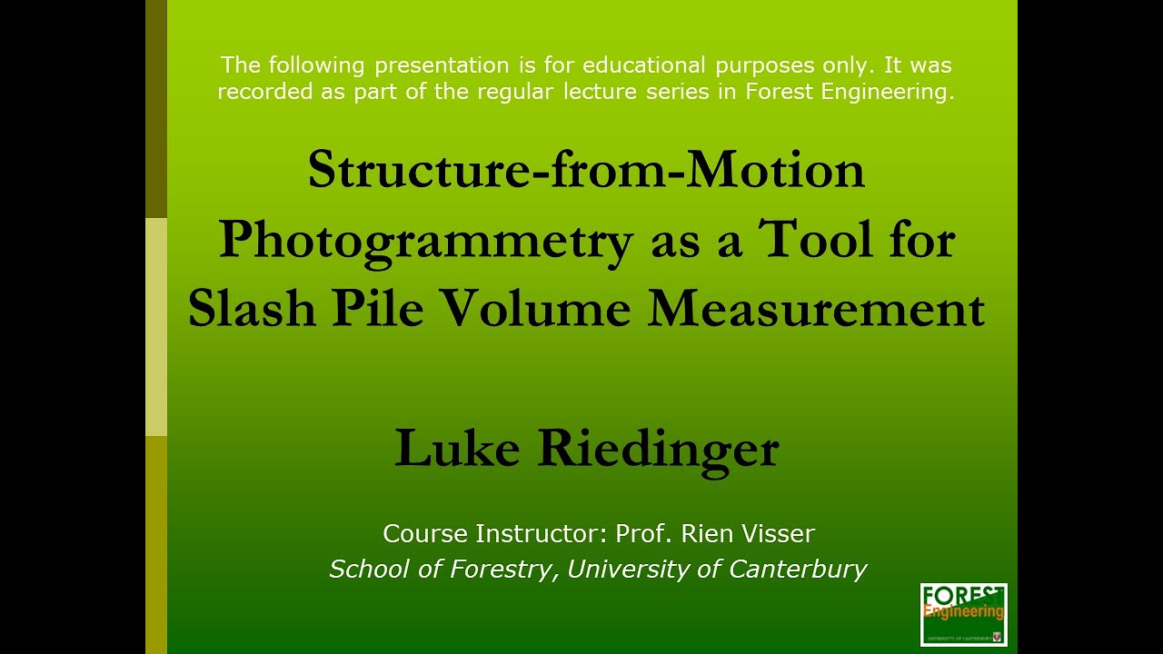 Structure-from-Motion Photogrammetry as a Tool for Slash Pile Volume Measurement