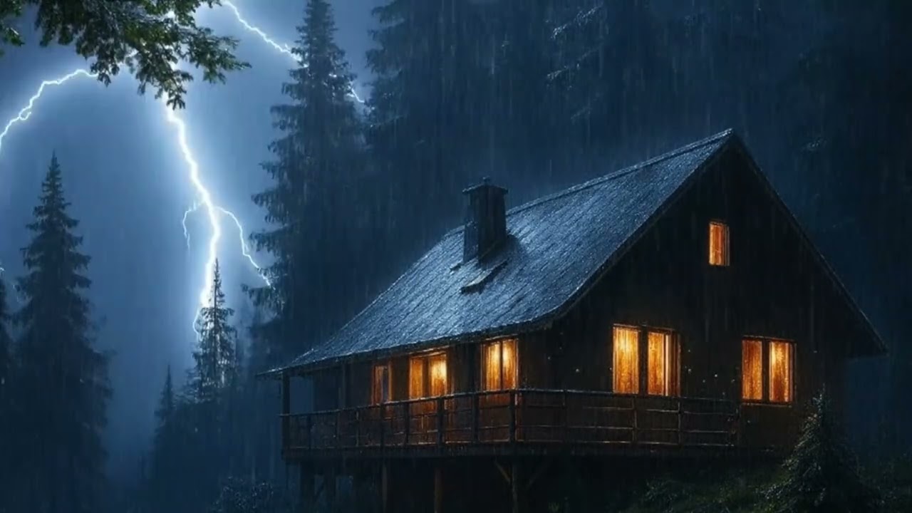 Heavy Rain on Metal Roof for Stress-Free Sleep