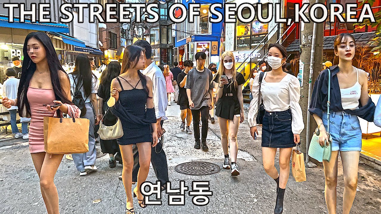 [4K 서울 연남동 거리 😎😎😎]- 주말에 아름다운 연남동 거리를 함께 걸어주세요 😘😘😘이제는 여름이네요 😅😅😅SEOUL/KOREA/JUST WALK