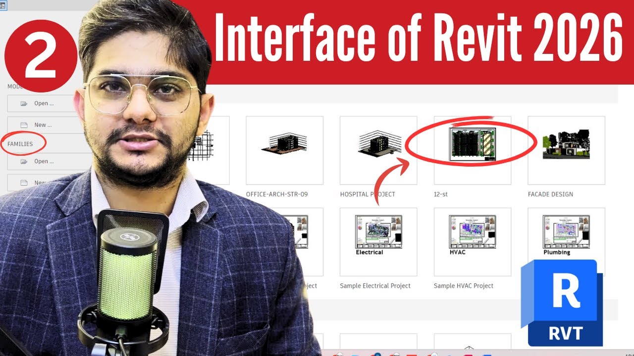 Revit Architecture Masterclass Series | Welcome Screen & Complete GUI | Part 2