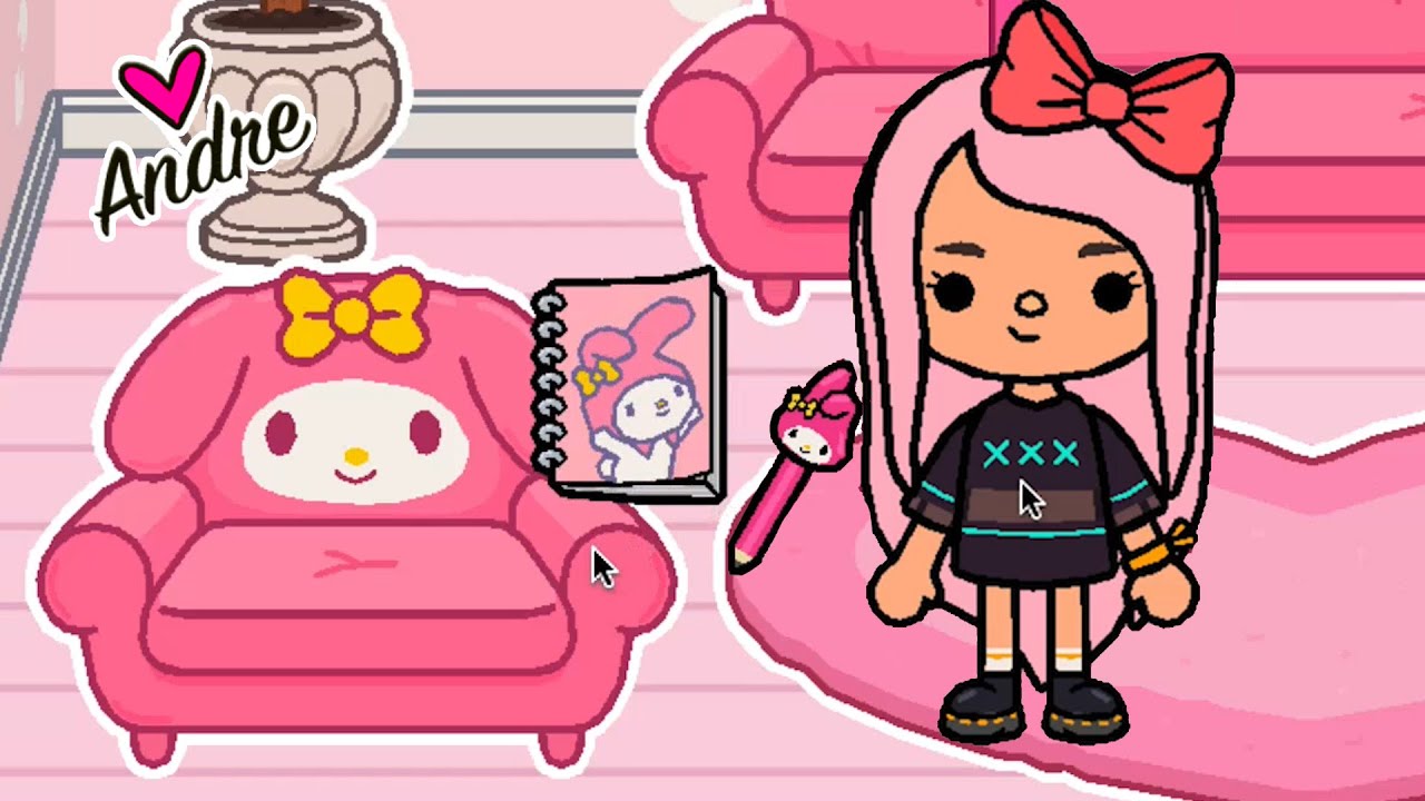 🔥 ADVERTENCIA 🔥 Coquetería 💖 al MÁXIMO 😍 Decoracion HELLO KITTY TOCA BOCA | Andre se hace gamer