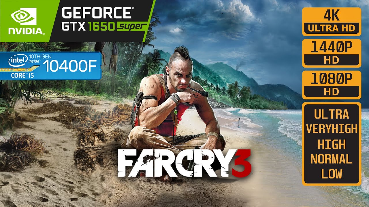 FAR CRY 3 - GTX 1650 SUPER - i5 10400F