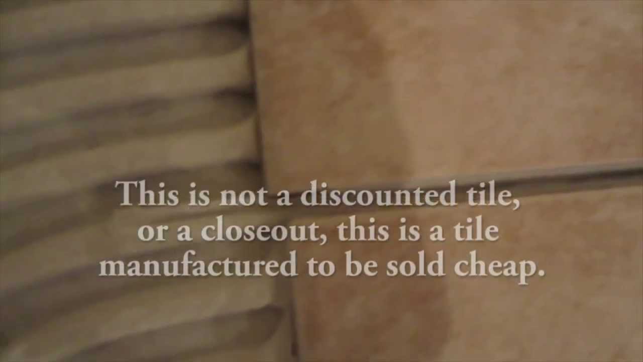Cheap tile, get what you pay for.