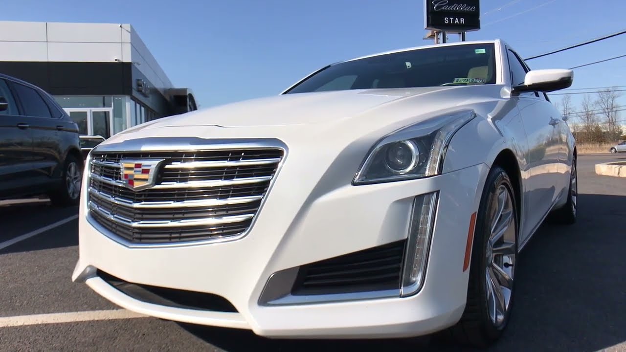 2018 Cadillac CTS 2.0L Turbo Luxury Crystal White Tricoat I4 DI DOHC VVT 8-Speed Automatic 4D Sedan