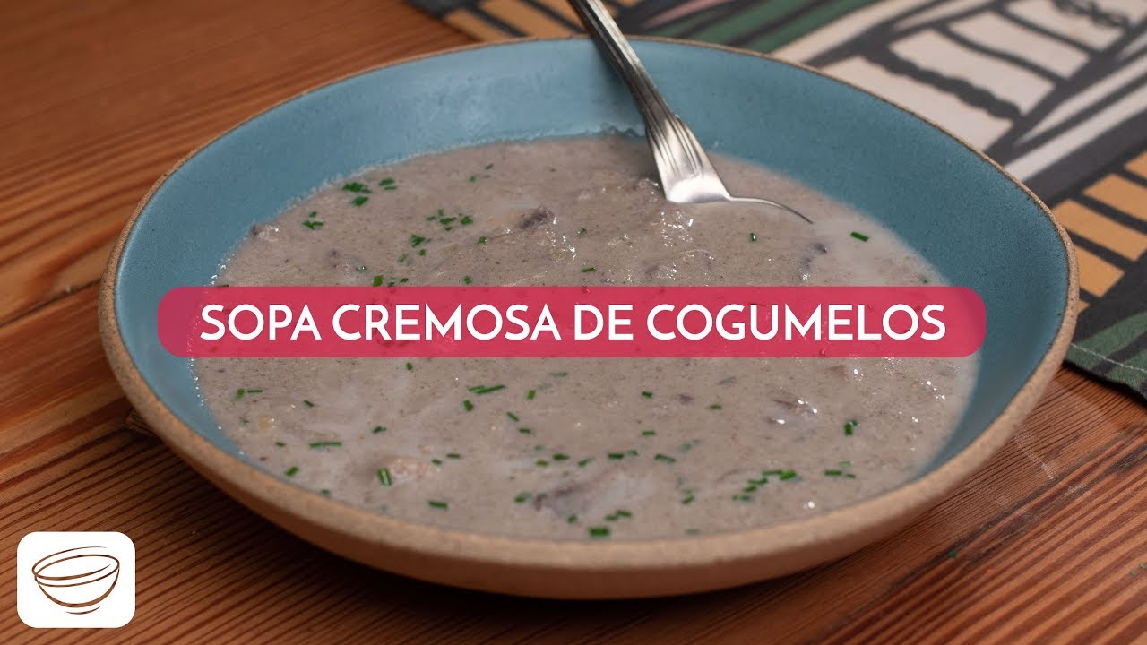 Sopa cremosa de cogumelos | Receitas em 1 min | Na Cozinha da Helô