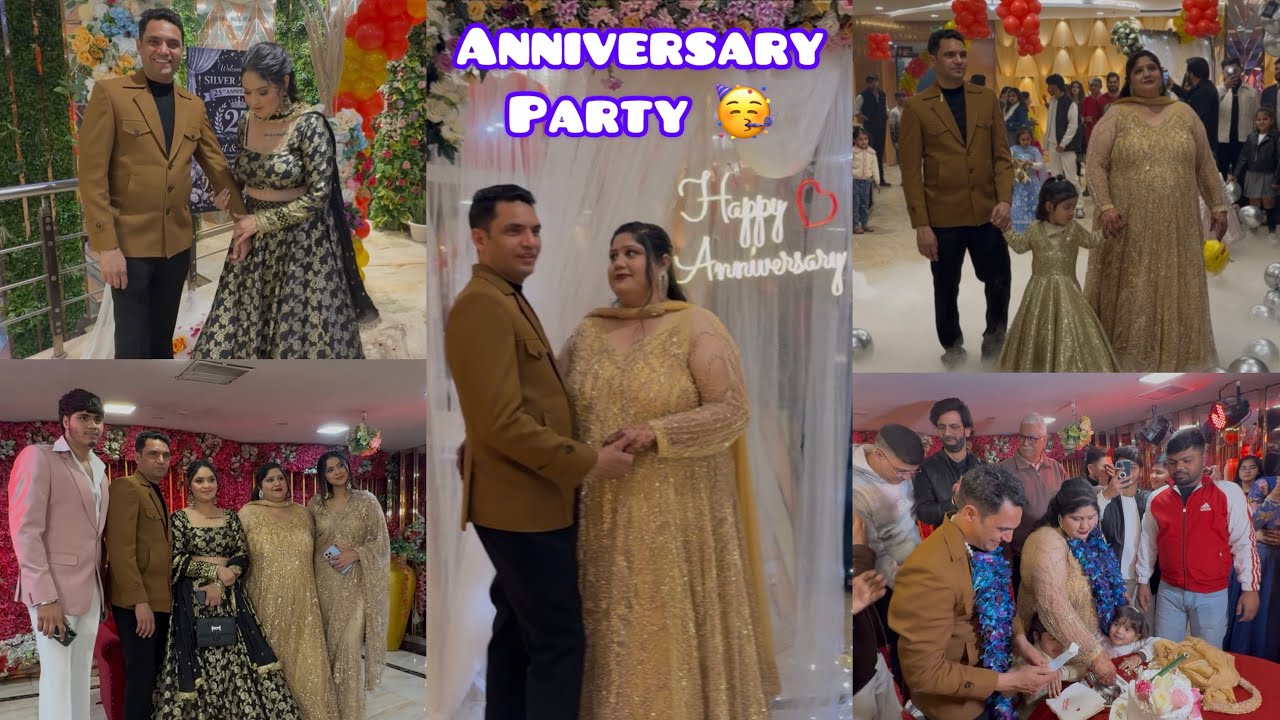 मम्मी पापा की 25th anniversary 😍 धूम-धमाके से कराई मम्मी-पापा की शादी 🫢 सारी फ़ैमिली से मिल लो आज ♥️