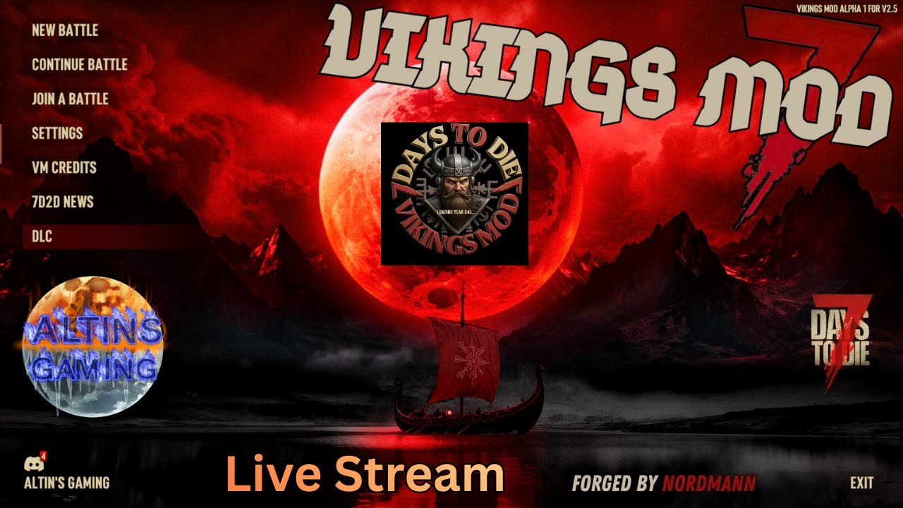 ⚔️🔥 LIVE – 7 Days to Die: VIKING MOD Midgame Mayhem (Day 16 Start!) 🔥⚔️