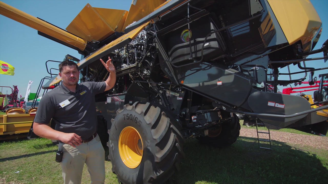 Ziegler CAT at Farmfest 2018: CLAAS 740TT combine