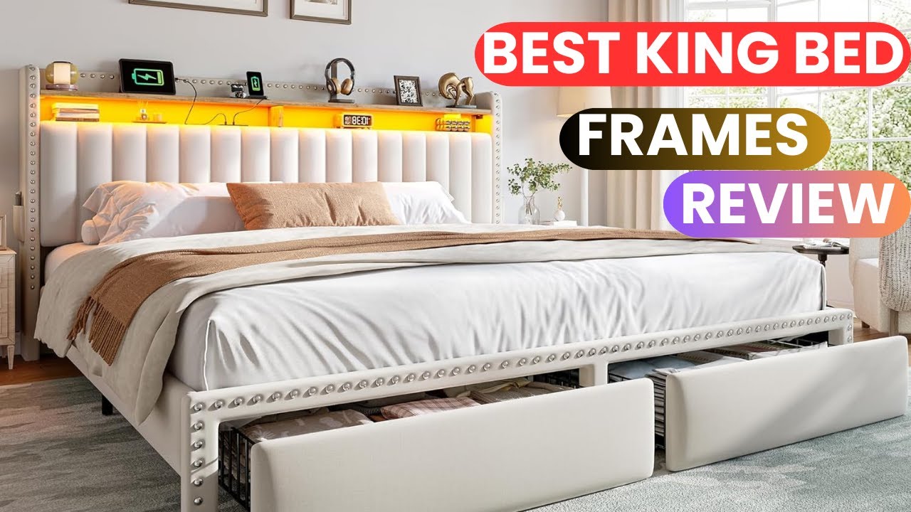 🛏️✨Best King Bed Frames Review 2026 | Top Sturdy, Stylish & Affordable King Bed Frames