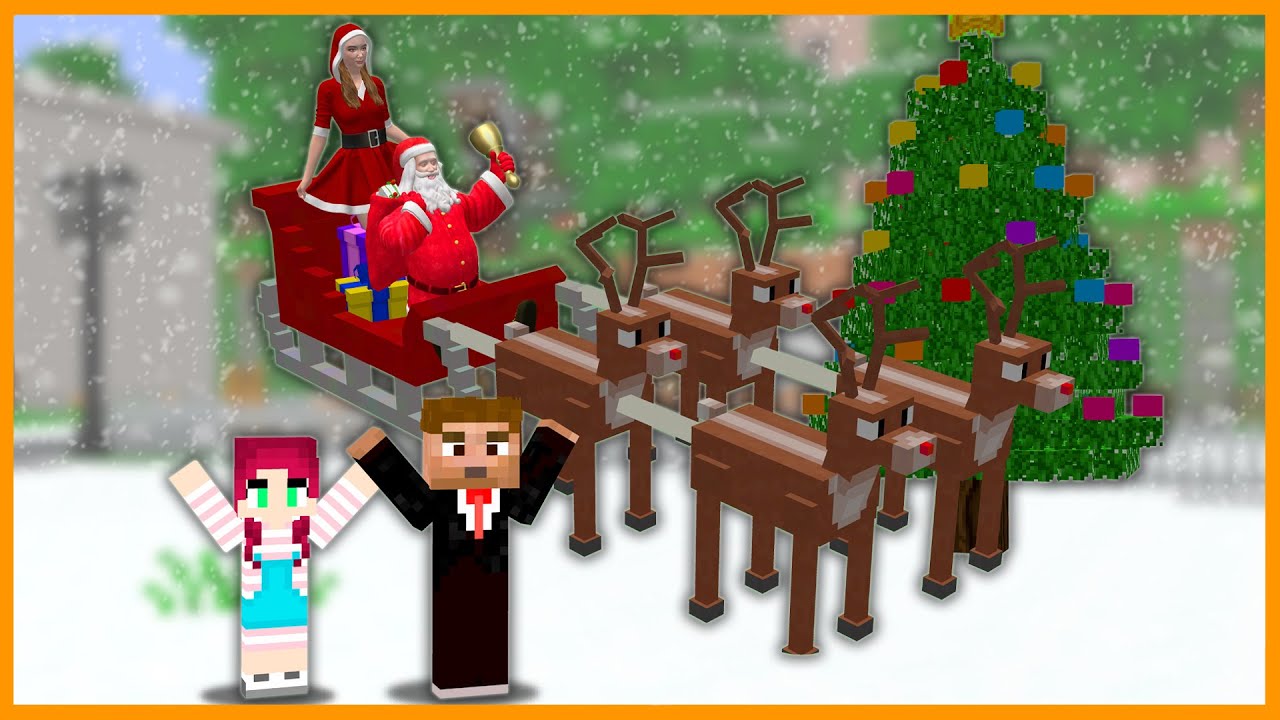 NOEL BABA ŞEHRİMİZDE YILBAŞI KUTLUYOR FİLMİ! 🎄 - Minecraft ZENGİN FAKİR HAYATI