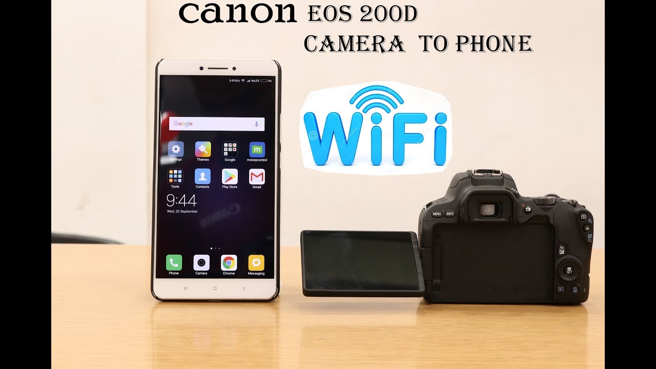 HOW TO CONNECT CANON EOS 200D WIFI TO SMARTPHONE.