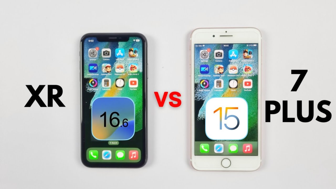 iPhone 7 Plus Vs iPhone XR - SPEED TEST 2023 (iOS 15.7.8 Vs iOS 16.6)