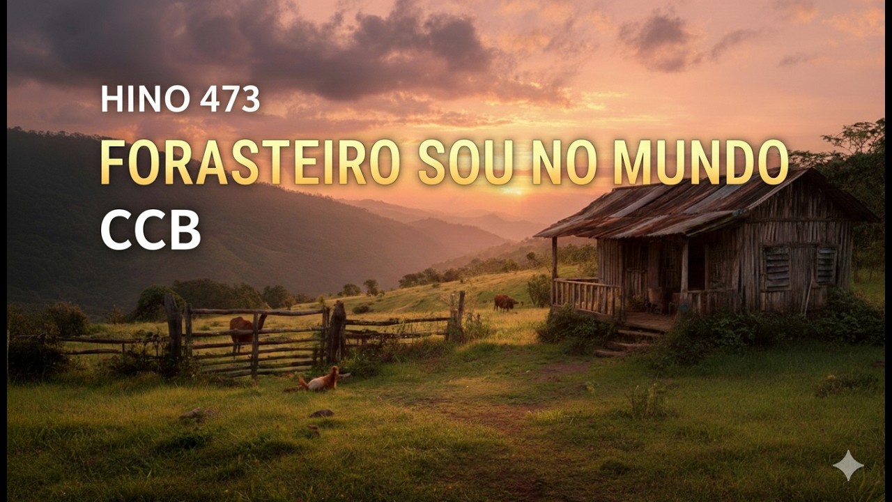 Hino 473 CCB - Forasteiro sou no mundo | CANTADO