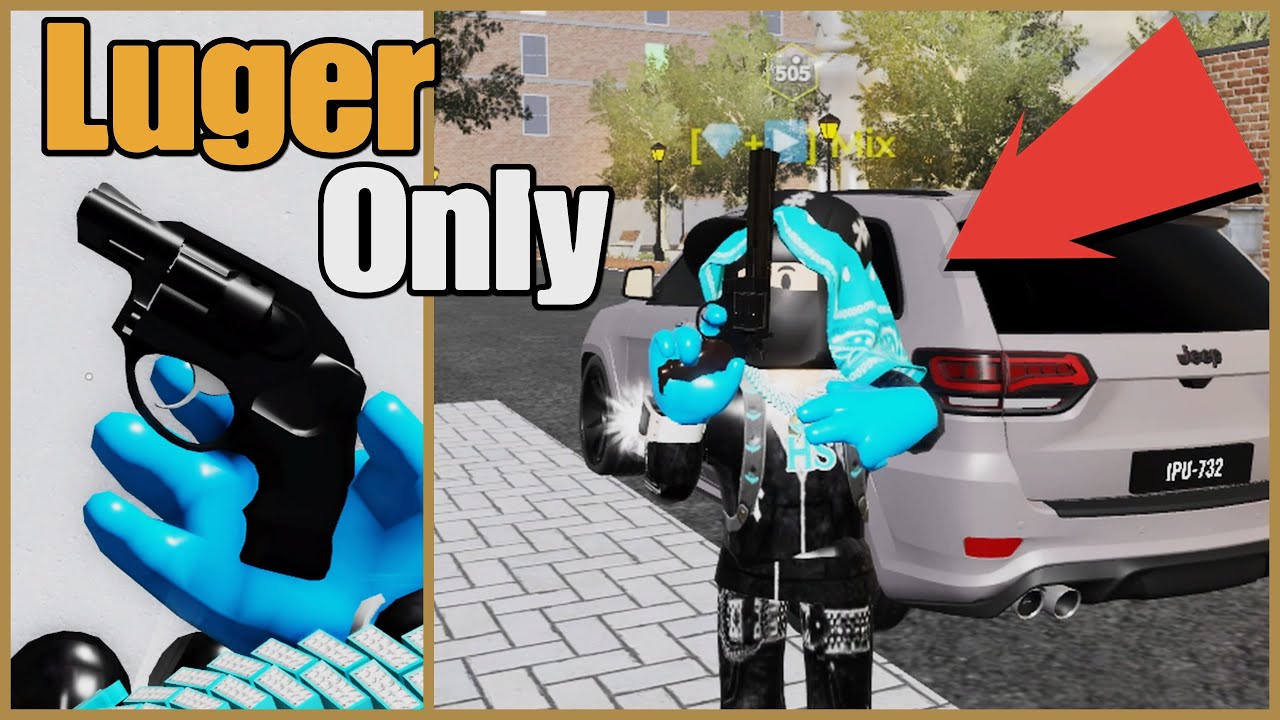 I used only a LUGER until I DIE in STREET LIFE REMASTERED (Roblox)