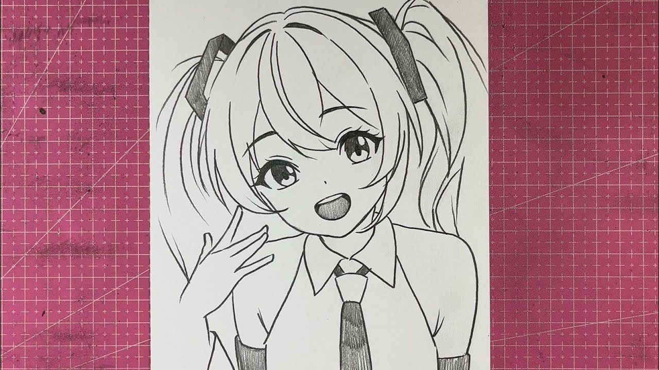 Menggambar Anime Cewek Cantik | Menggambar Anime Cewek Untuk Pemula