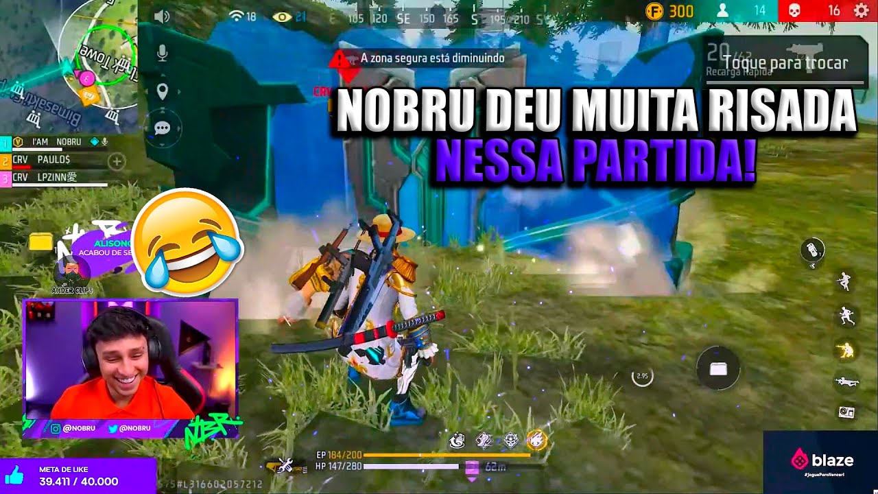NOBRU DEU MUITA RISADA JOGANDO COM ESSES DOIS ALEATORIOS