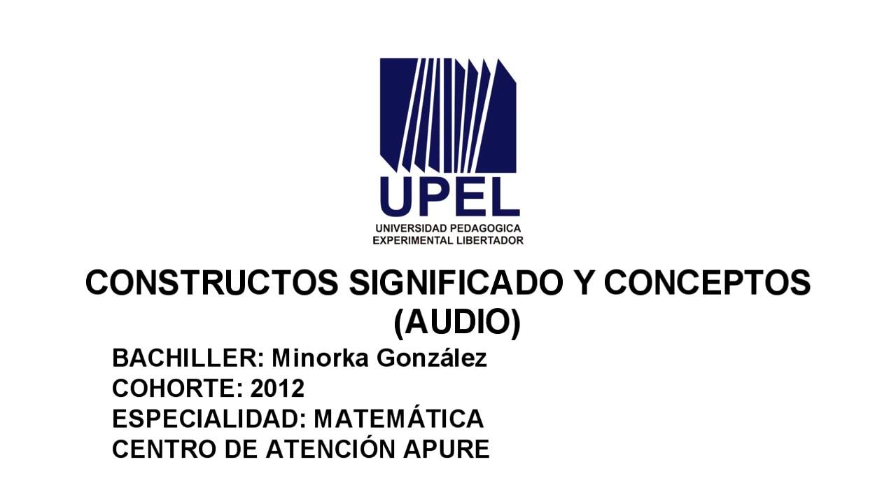 CONSTRUCTOS SIGNIFCADO Y CONCEPTOS