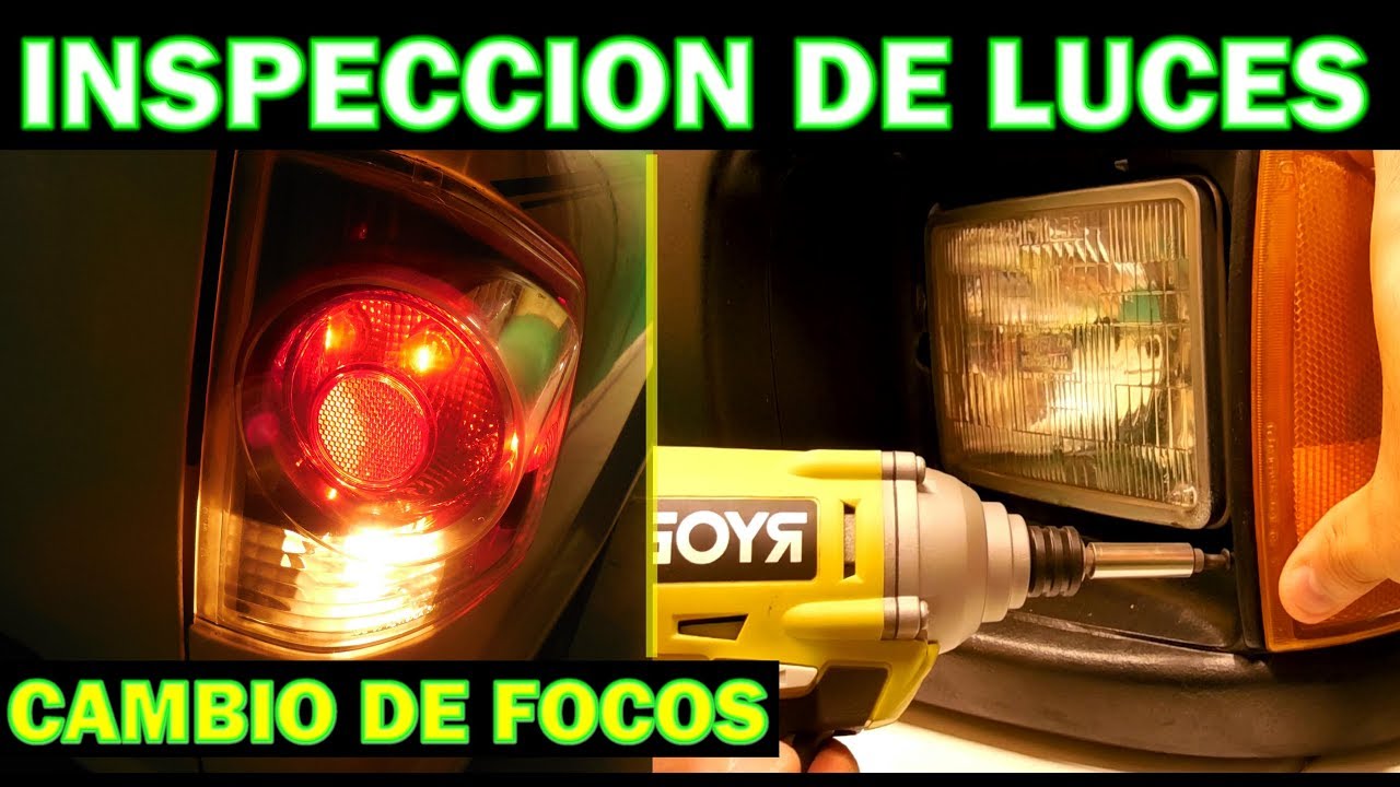 Como saber si tenemos algun FOCO FUNDIDO EN EL AUTO y como repararlo (inspeccion de luces)