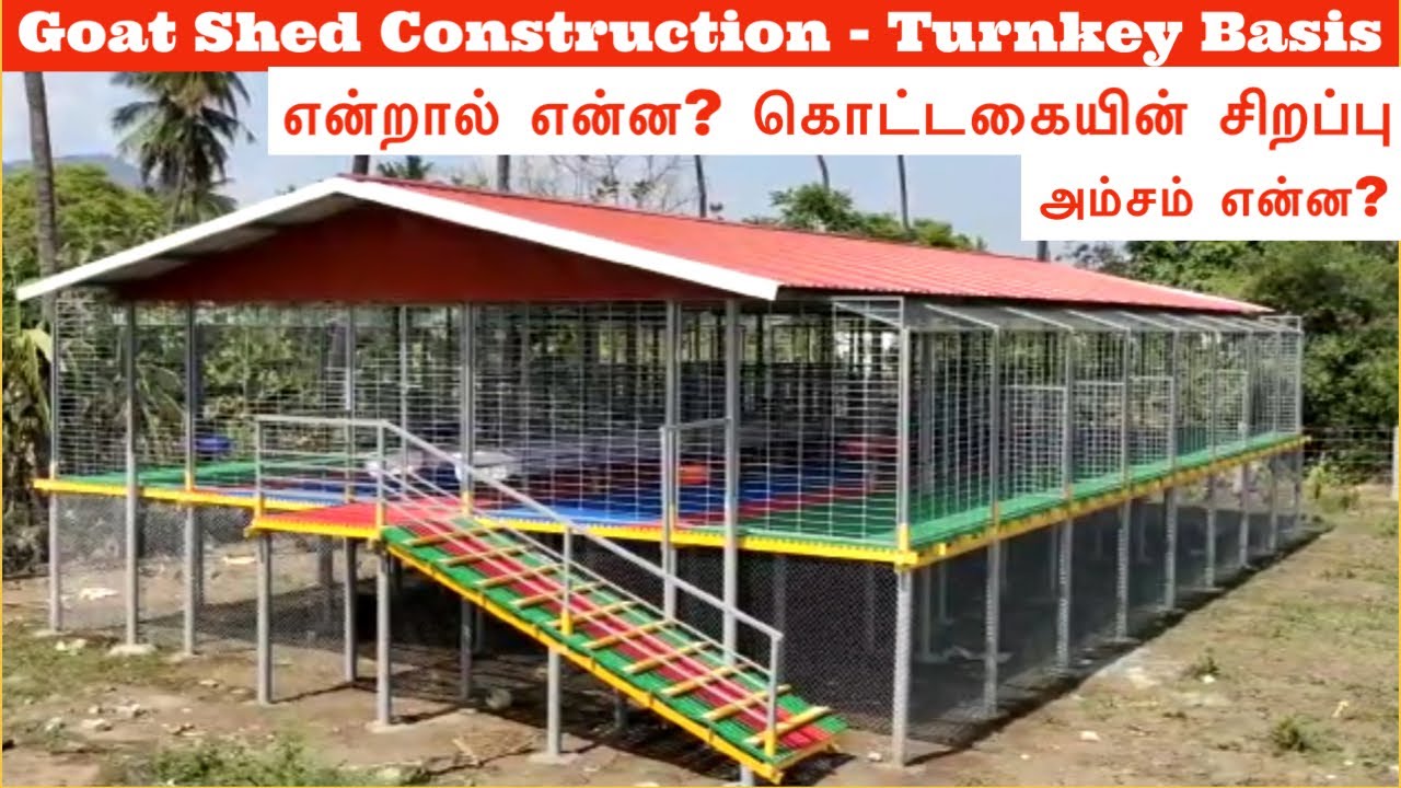 Goat Shed Construction - Turnkey Basis | How to make goat house