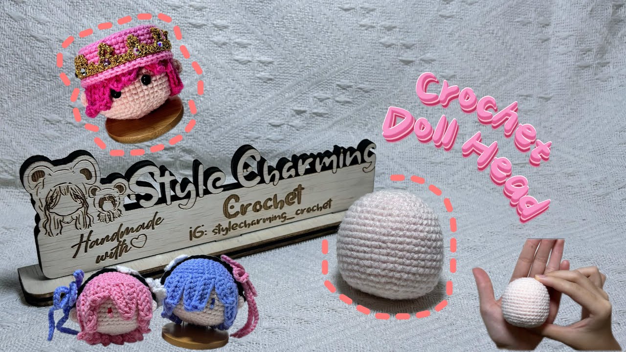 【LEFT-HANDED】Crochet Tutorial Head Doll｜GD Doll｜Anime Doll
