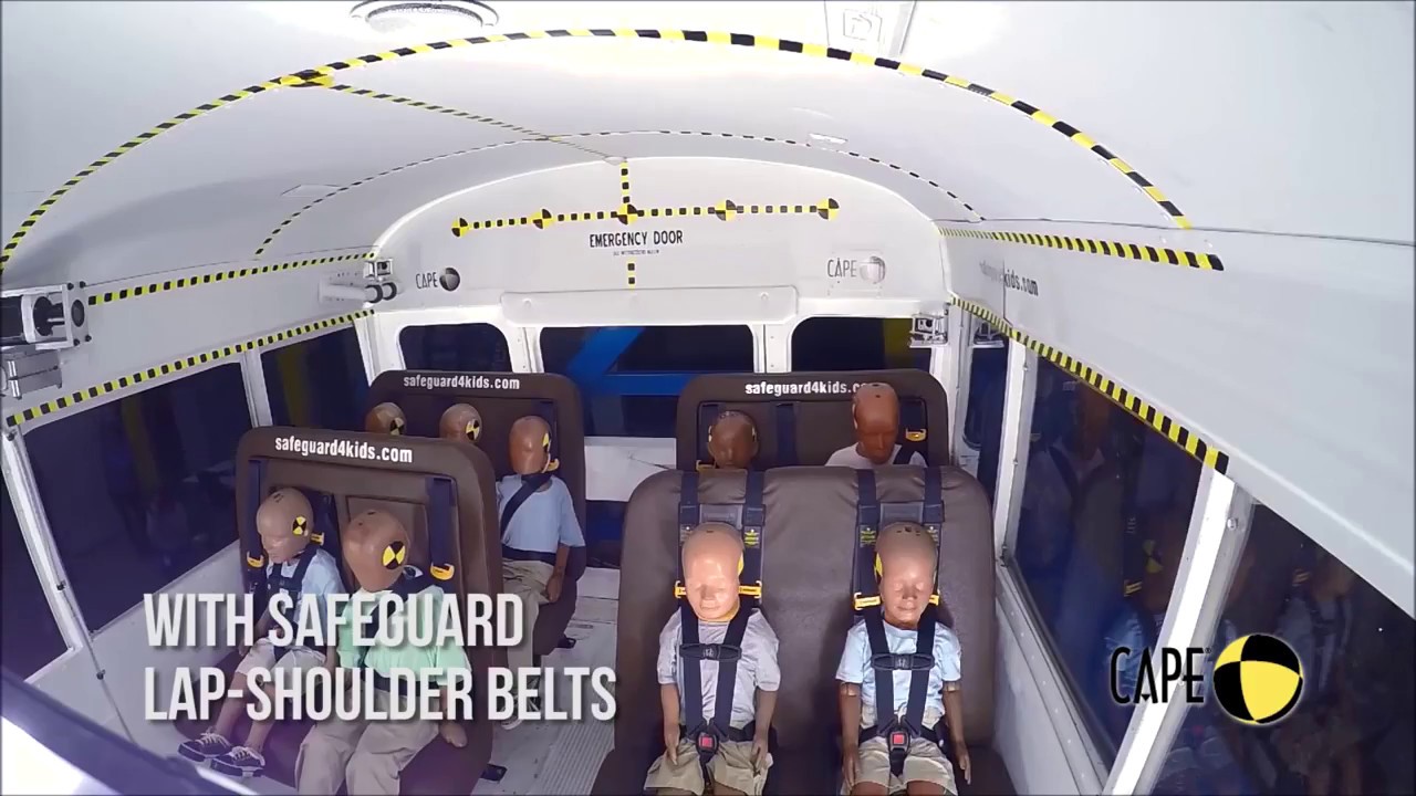 Seat Belt Effectiveness in a School Bus Rollover