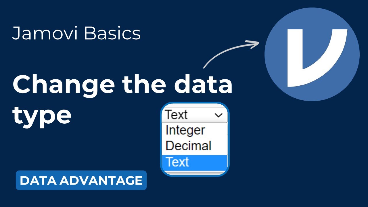 Change the data type in Jamovi