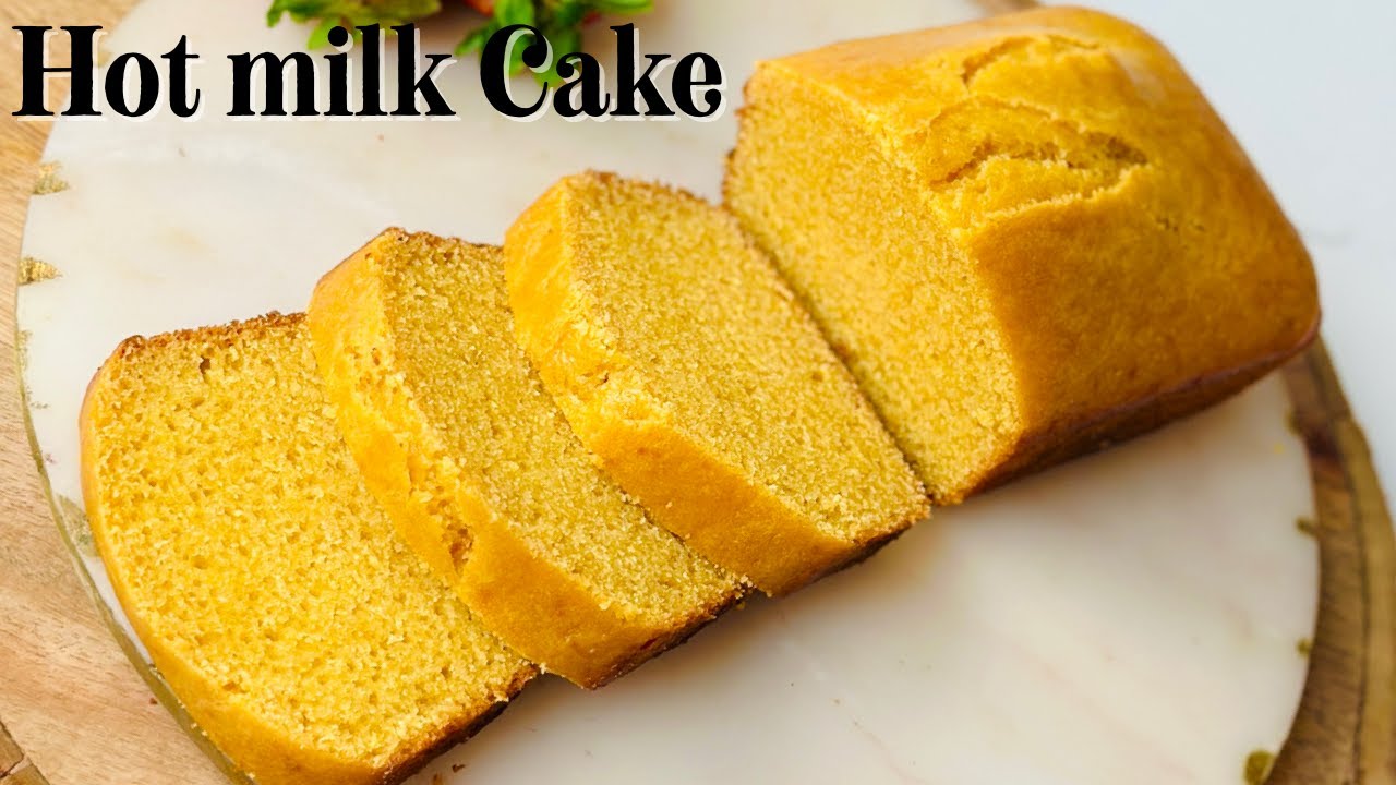 Eggless Hot Milk Cake | Milk Sponge Cake Recipe | Flavourful Food
