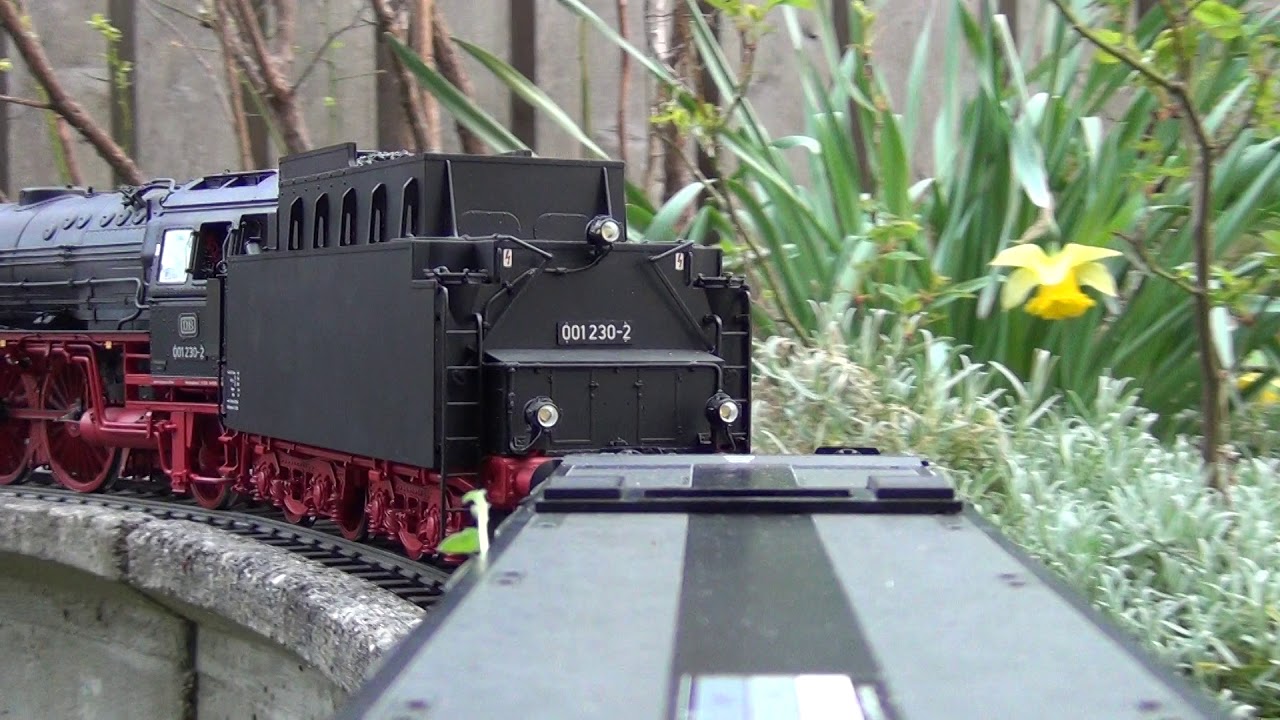 Königsspur von Märklin und KM1 bei mir im Garten