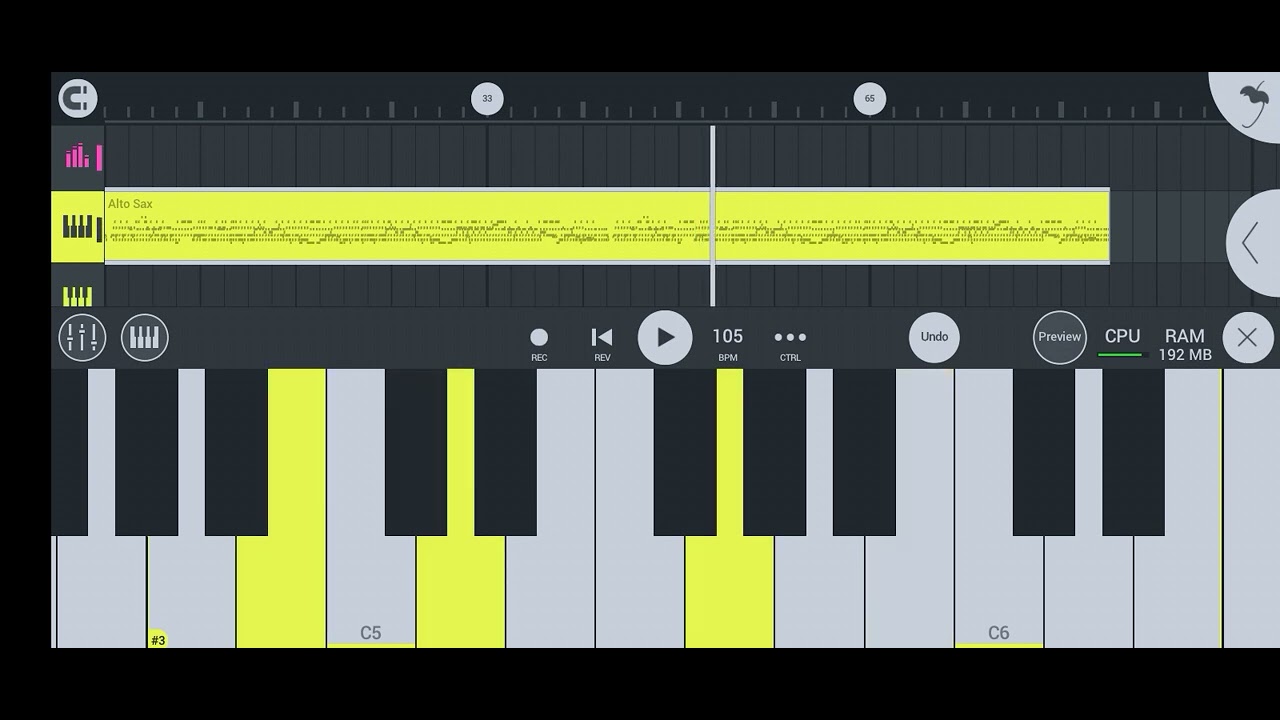 TELOLET BASURI BAGJA JEUNG CINTA || 12 NOT PIANIKA BASURI ‼️ FL STUDIO MOBILE 🎹🔥