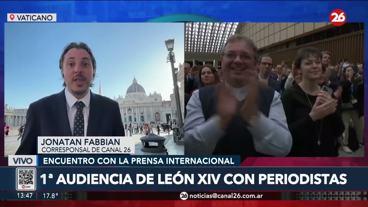 El encuentro con LEON XIV en la audiencia que el PAPA nos otorgó a los periodistas