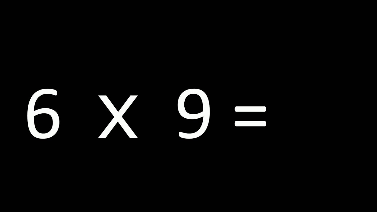かけ算　問題練習　九九　multiplication ゆっくり版①