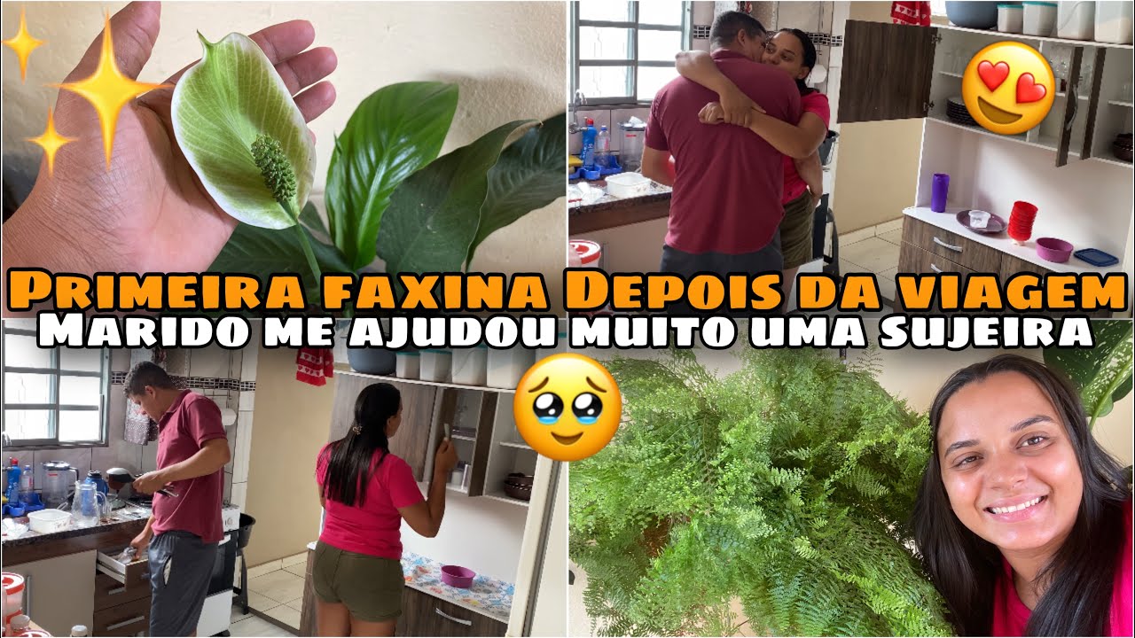 ROTINA DE CASAL MORANDO JUNTOS a 5 ANOS /PASSANDO PELO LUTO(Primeira faxina pós viagem)