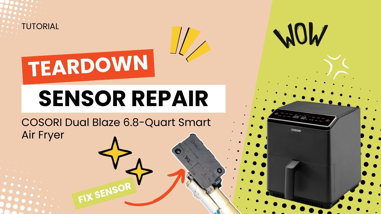 How I Fixed My COSORI Dual Blaze Air Fryer’s Basket Sensor Issue! DIY Repair Guide