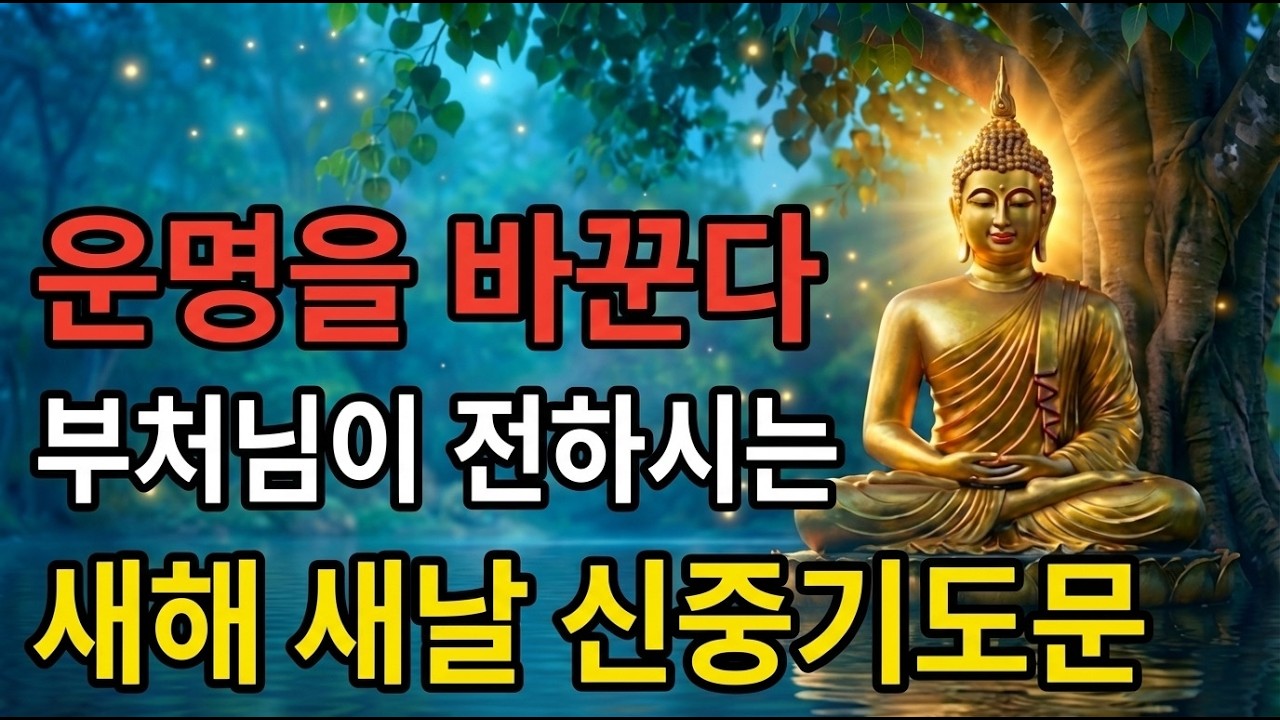 운명을 바꿔주시는 대운! 다복! 기원 2026년 새해 새날 새출발 신중기도문 | 부처님말씀 | 새해기도 | 신중기도 | 소원성취 | 다복기원