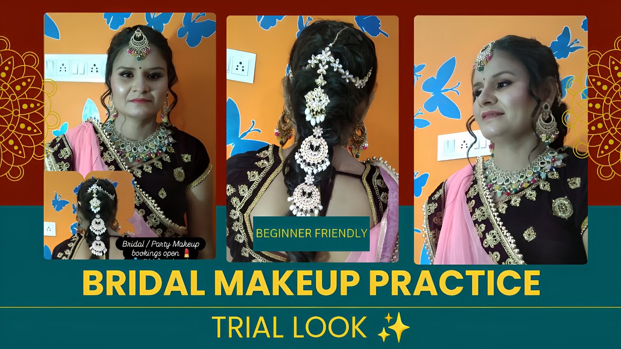 Bridal makeup practice Budget Friendly  Makeup 💄