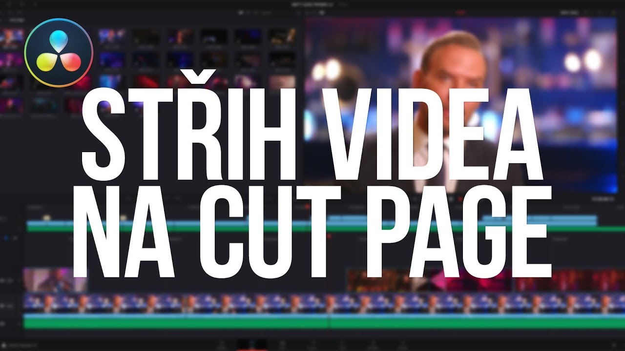 Jednoduchý STŘIH videa v DAVINCI RESOLVE | CUT page
