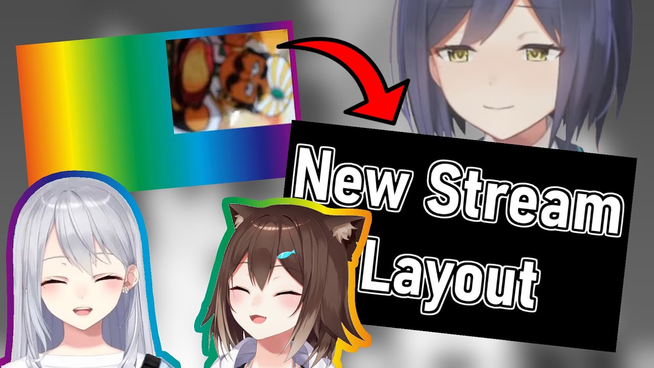 Noraneko's hilarious new stream layout (feat. Deron & Rin) [Nijisanji]