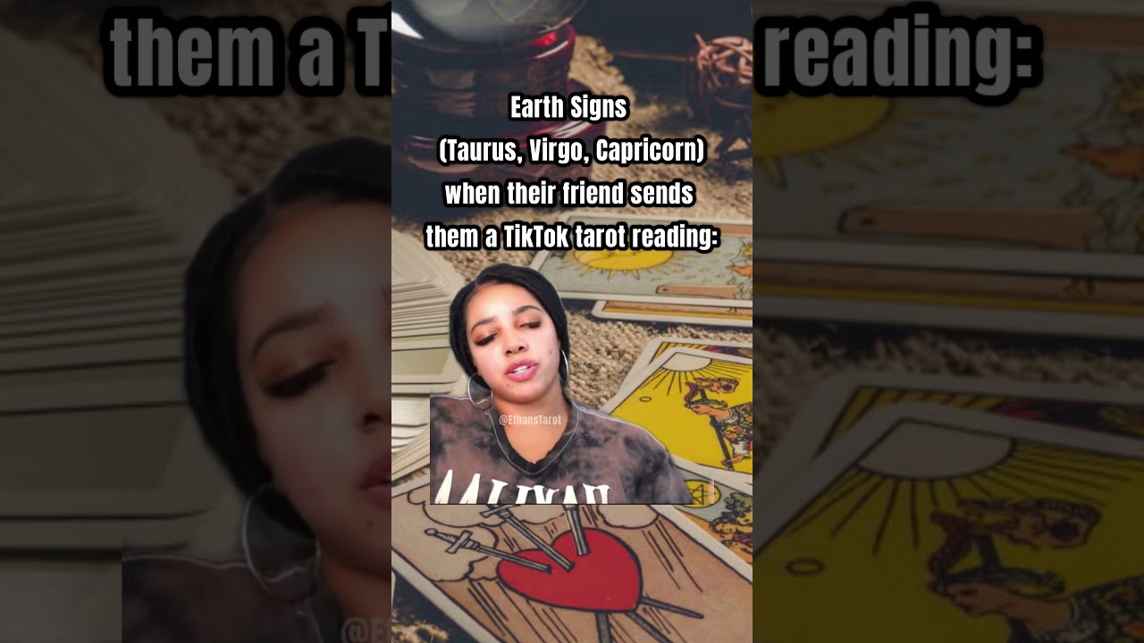 Earth signs when they see a TikTok Tarot Reading #earthsigns #memes #shorts