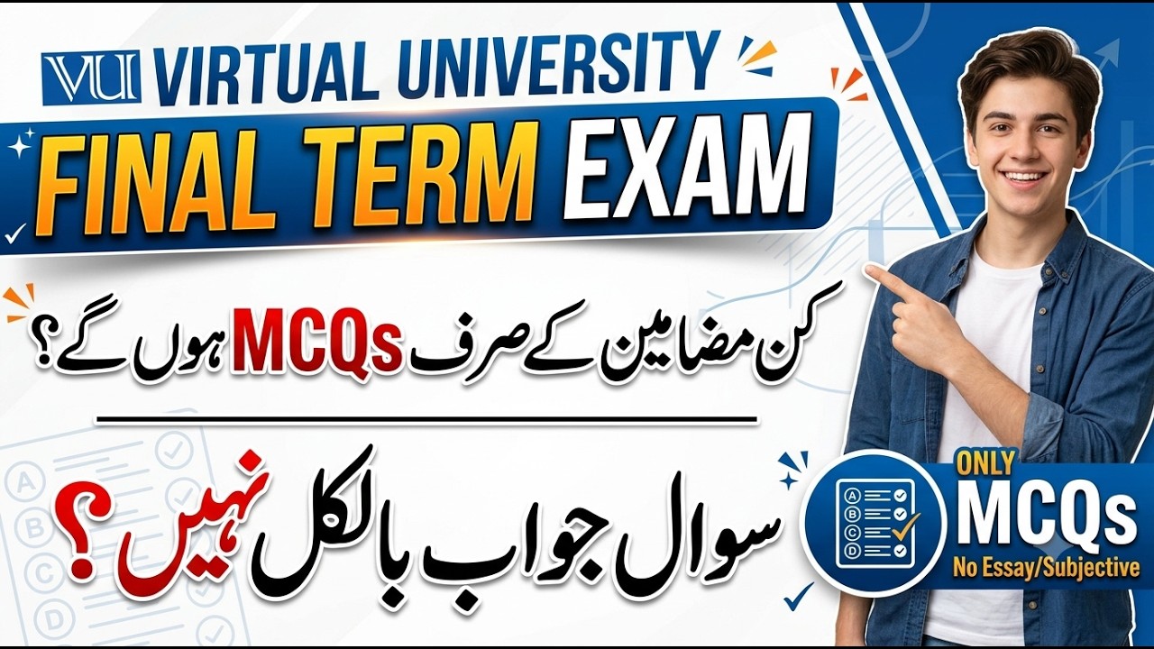 VU Subjects Jin Kay Sirf MCQs Hongay |  Final Term Paper Pattern | Spring 2026 | VU Scholar