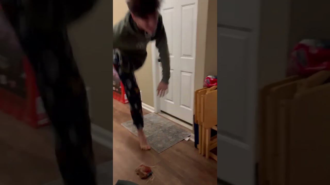 I fell… oops