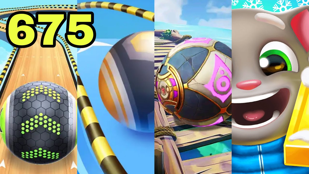 Going Balls - SpeedRun Challenge VS Action Balls, Tom Gold Run, Temple Rolling Ball Walkthrough 675