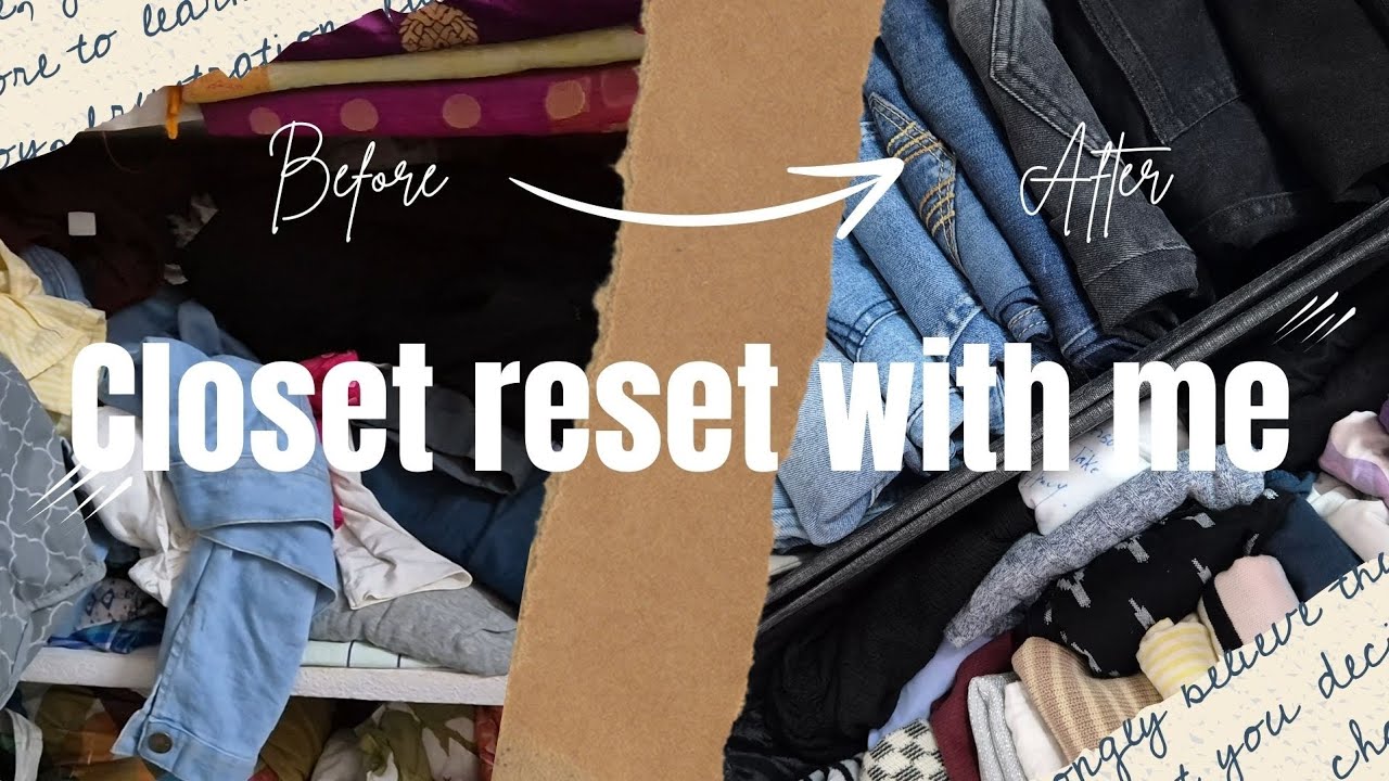 Closet reset with me✨️ | How I organize my clothes😄